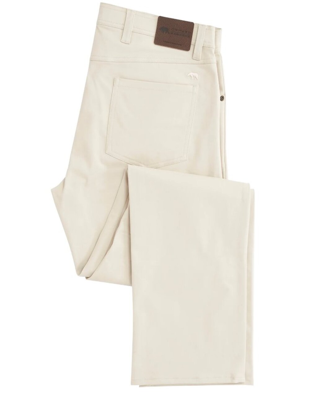Men's Slim Straight Chinos in Ivory 33/32
